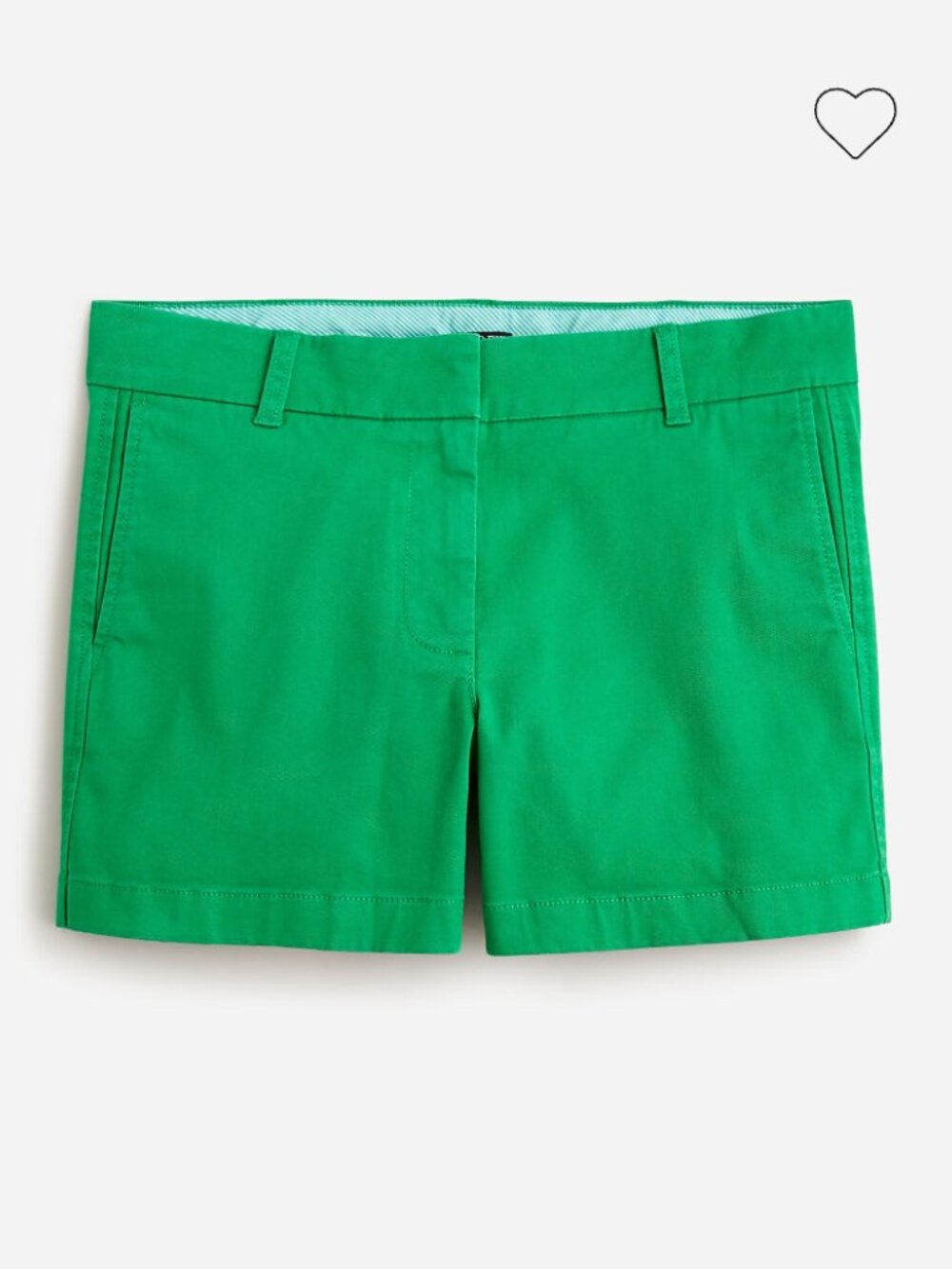 J Crew 4" stretch chino short in Clover Green (Size 10)